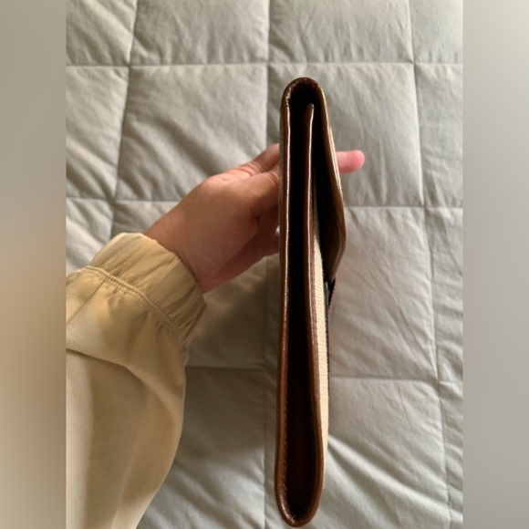 Leather and Canvas Clutch - Picture 7 of 10